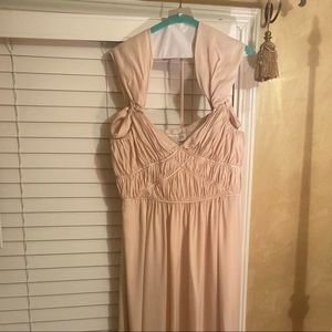 Rachel Zoe dress gown peach prom